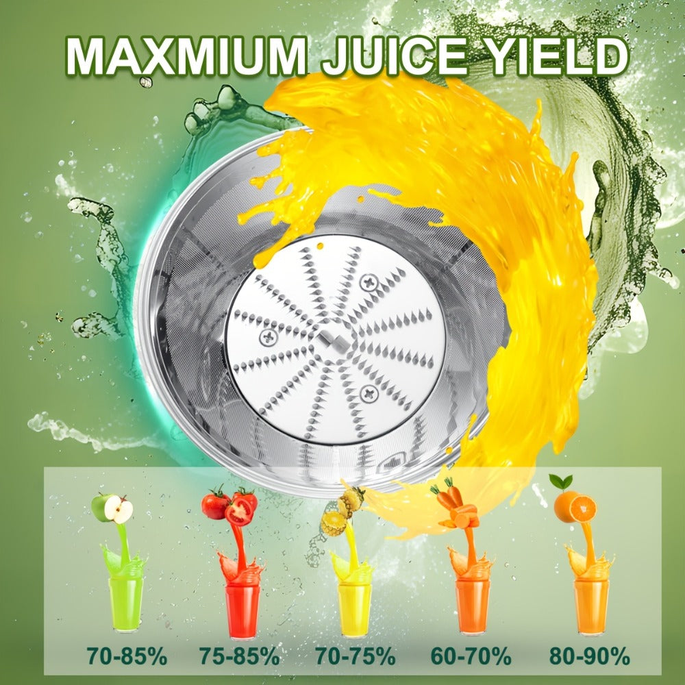 Centrifugal Juicer Machine 500W Wide 3" Feed Chute for Whole Fruits & Vegetables - Dual Speed, High Juice Yield, Stainless Steel, Dishwasher Safe Detachable Parts, Easy Clean Juice - product image 7