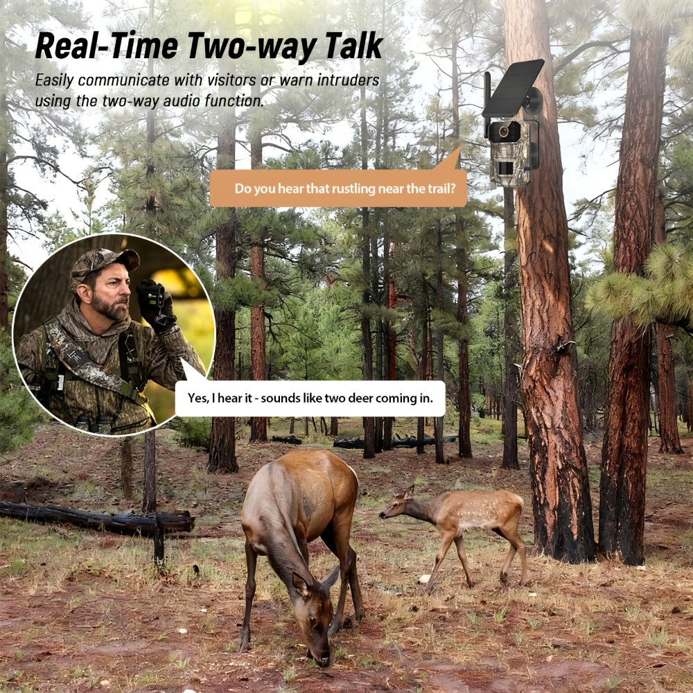 4G LTE Cellular Trail Camera with Solar Panel – 4K Wildlife Monitoring Camera, PIR Motion Sensor, Infrared Night Vision, Two-Way Voice, Remote Access, No WiFi Required, for Hunting - product image 10