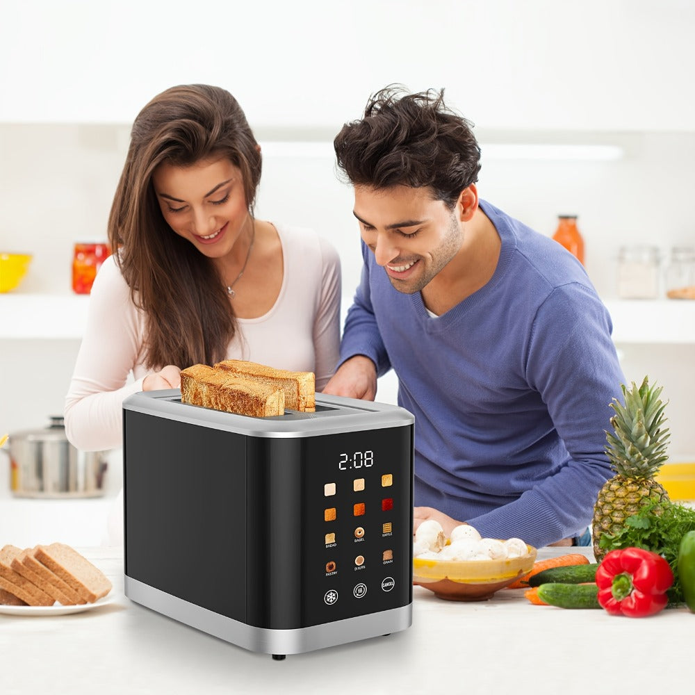 2 Slice Toaster with Touch Screen – 1.5" Wide Slot for Bread, Bagels & English Muffins, 6 Bread Types, 5 Toast Shade Settings, Cancel & Defrost Functions - product image 8