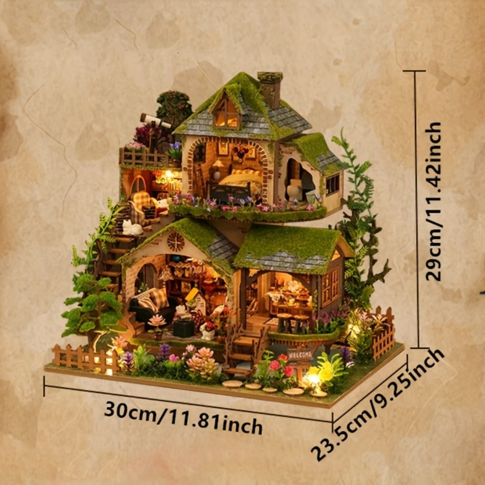 No Glue Laser-Cut Wood 3D Puzzle Creative Home Decor Gift for Birthday Christmas Valentine's Day – DIY Wooden Forest Hut Model Kit Handcrafted Miniature Cabin - product image 7