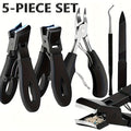 Concave Blade Wide Jaw Nail Clippers for Thick Toenails 5pcs Set Heavy Duty Stainless Steel Ingrown Toenail Trimmer Professional Pedicure Tool for Seniors Men Elderly - product image 11