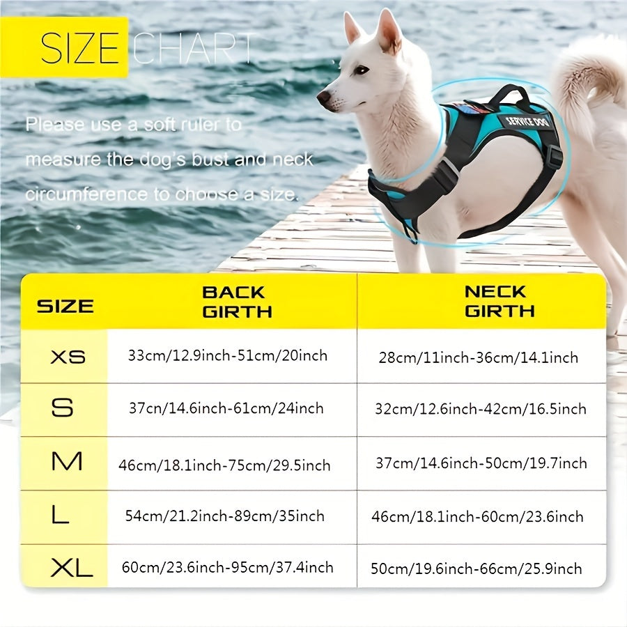 Easy Control for Small Medium Large Dogs XS S M L XL Multiple Colors – Reflective Dog Harness Vest with Handle Adjustable No-Pull Pet Vest for Walking Running - product image 2