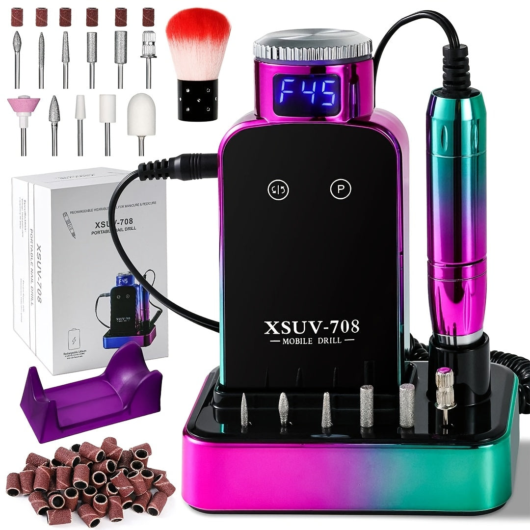 45000RPM Cordless Nail Drill Machine – Rechargeable Professional Electric Efile for Acrylic & Gel Nails | Variable Speed Nail Drill for Manicure, Pedicure, Shaping & Polishing, Sal - product image 13