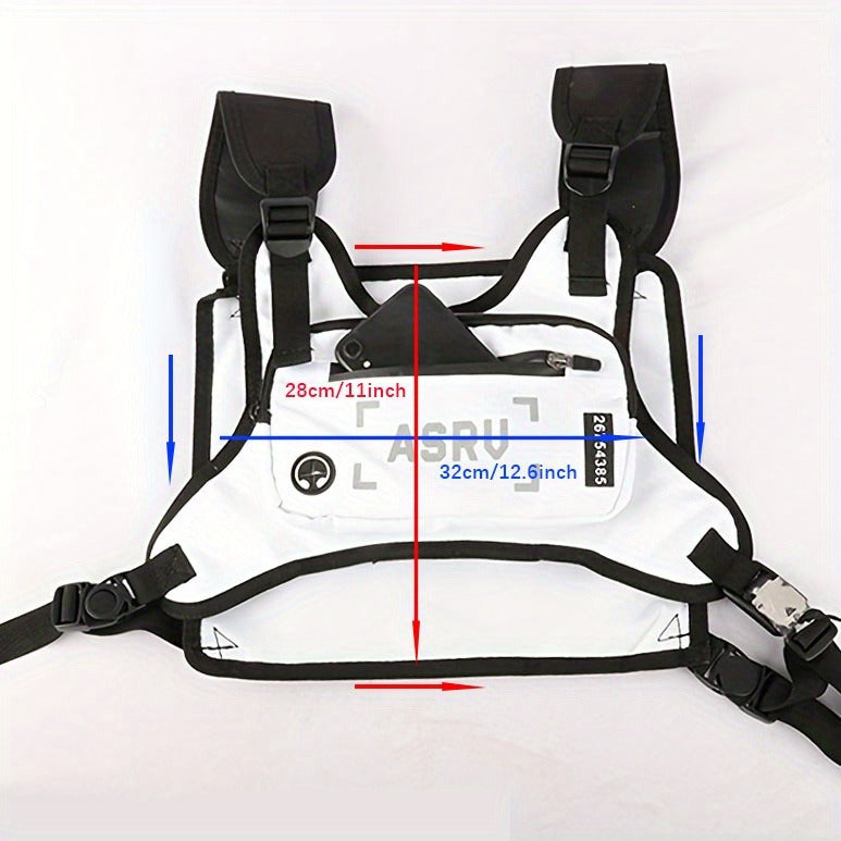 Reflective Adjustable Vest Strap, Waterproof, Cycling Hiking Skiing Sports Pack | Featherlight Running Chest Bag for Men - product image 14