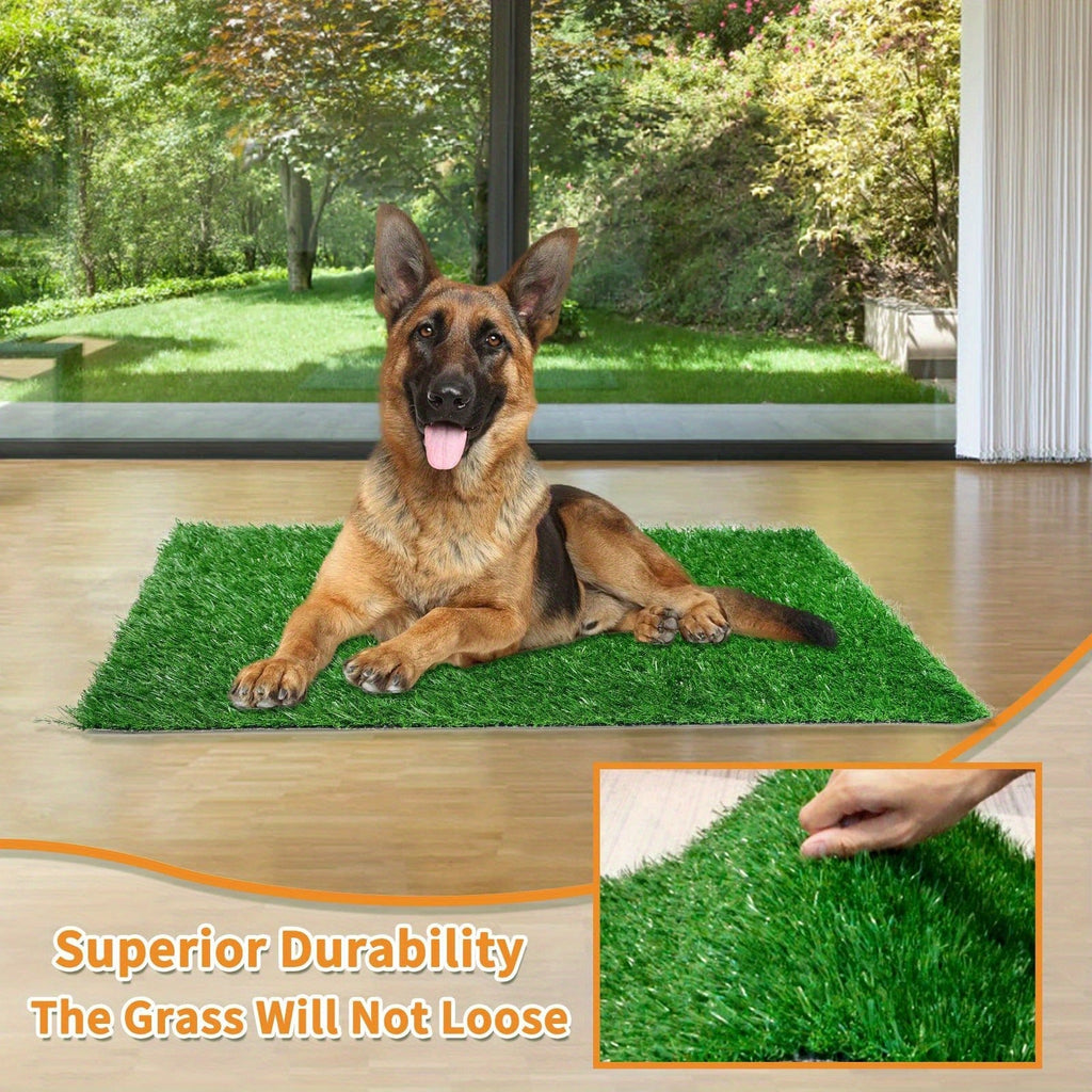Dog Potty Training Grass Mat | 2 Pack Washable Artificial Turf Pad with Odor Control & Drainage, Reusable Indoor Outdoor Pet Pee Mat for Puppies & Adult Dogs - product image 12