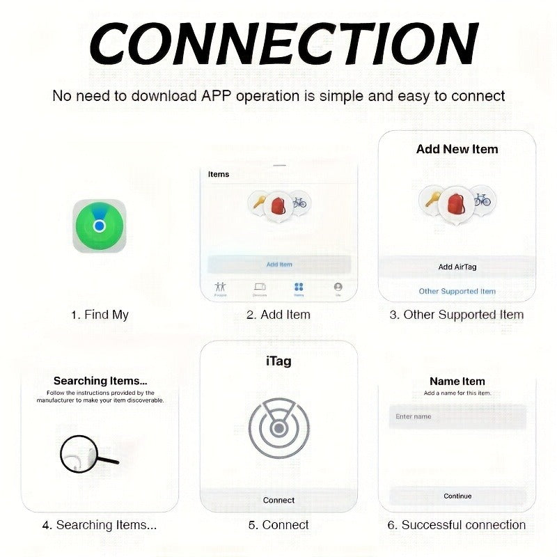 Bluetooth Item Tracker Smart GPS Finder 4 Pack | 1.43" Mini Wireless Tracker, High Decibel Alarm, App Control for Keys, Wallet, Luggage, Bags & Cars - product image 11