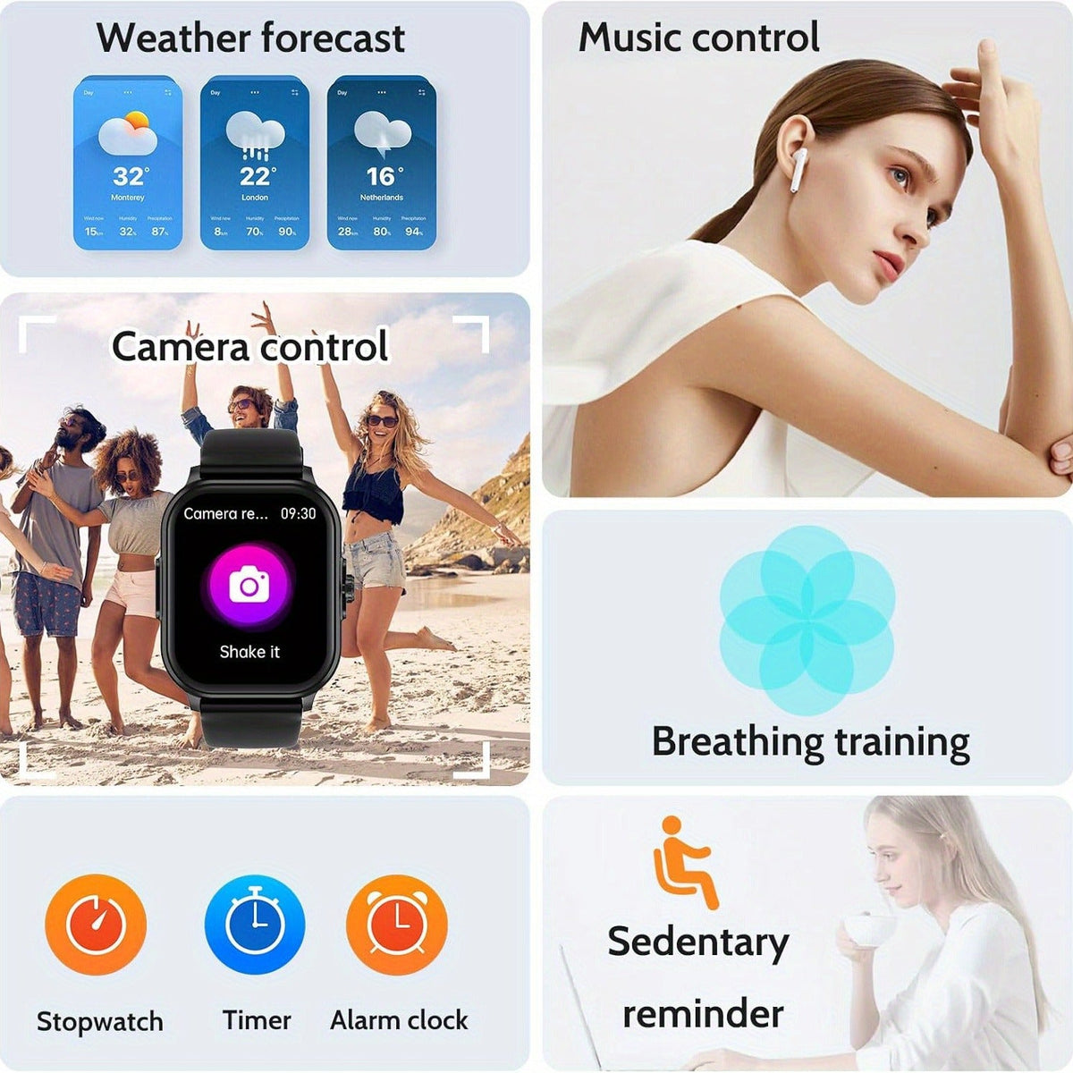 Smartwatch Bluetooth 5.1 Calling 2.01 Inch Display Multi Sport Modes for Everyday Use - product image 10