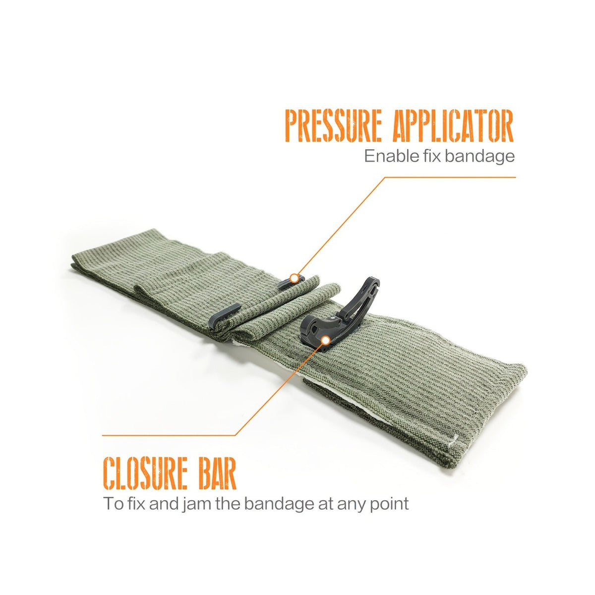 Emergency Bandage 6 Inch 3 Pack Elastic Wound Dressing Tactical Trauma for Everyday Use - product image 9