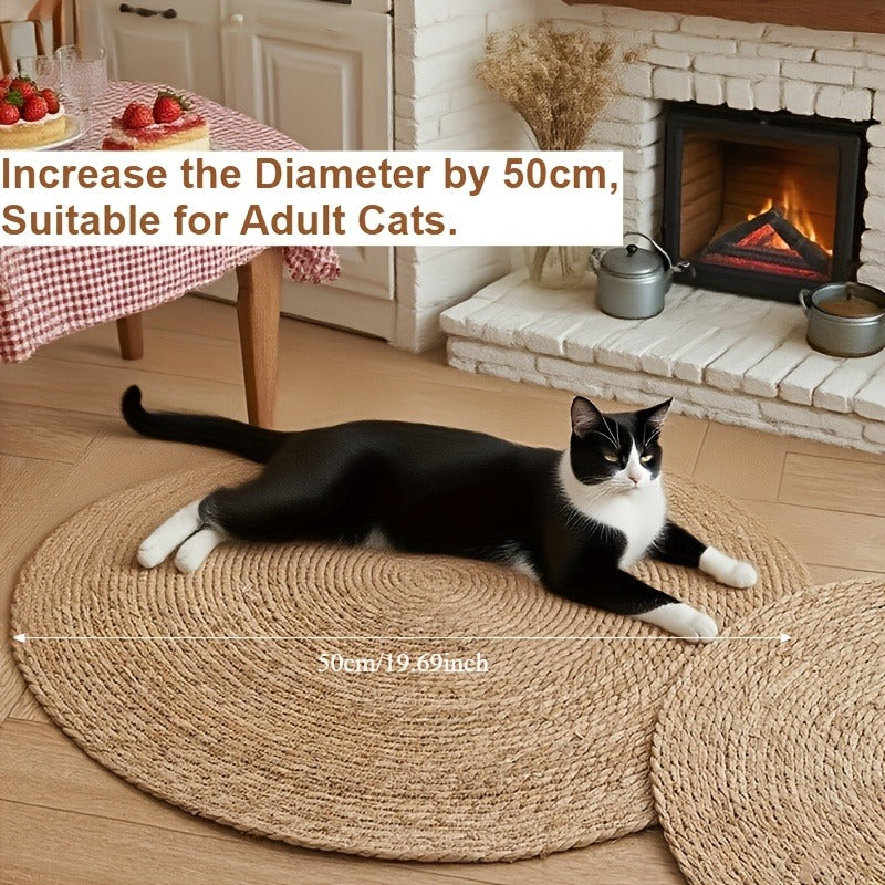 Universal Anti-Scratch Claw Cover for Cats & Dogs, Furniture Protector Pad for Sofa, Couch & Chair, 13.78" or 15.74" Square – Sisal Sofa Protector Cat Scratch - product image 11