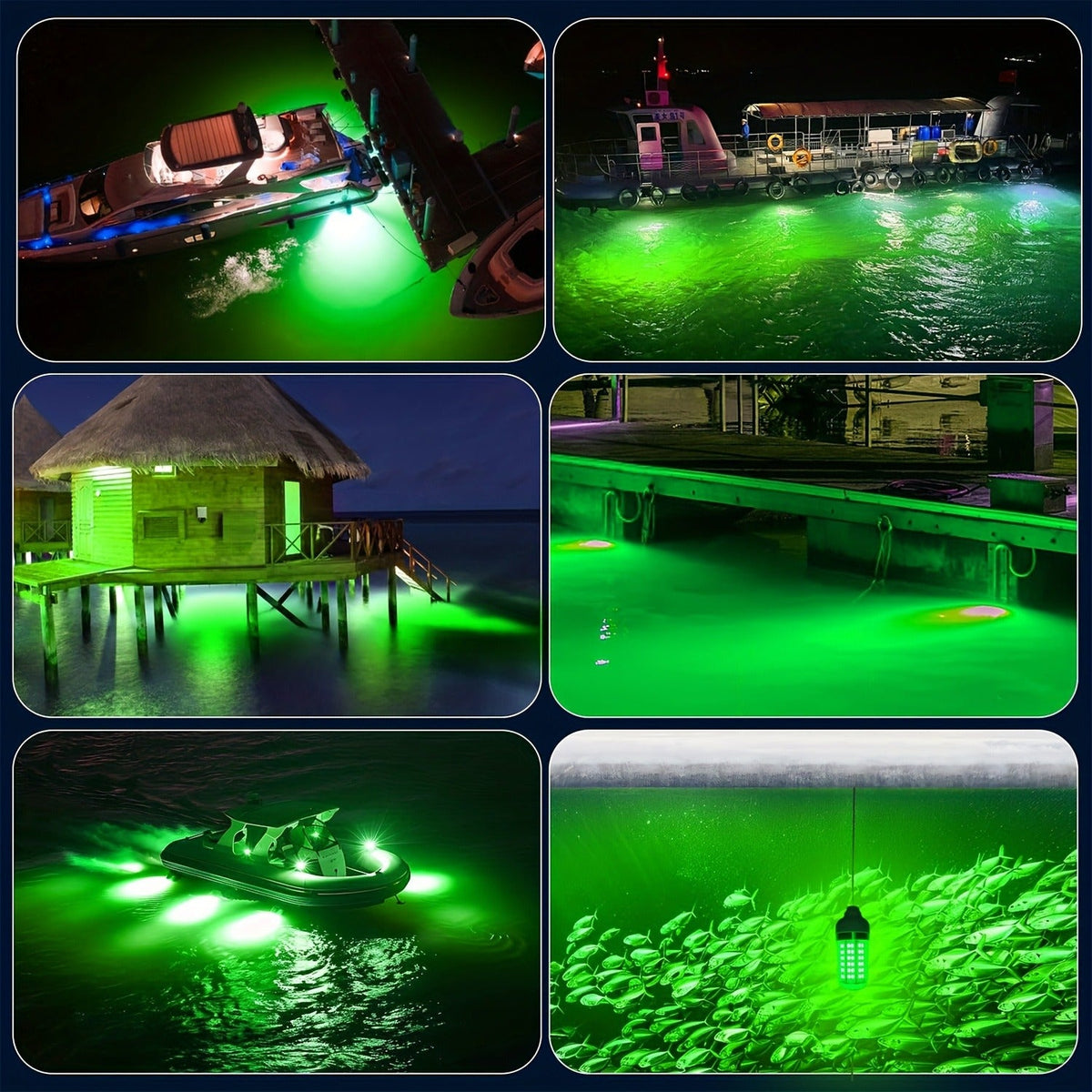 IP68 Waterproof Night Fishing Lure Light with USB Connector & 16.4ft Cable, Super Bright Submersible Fish Attracting Light for Boat, Ice Fishing & Night - product image 11