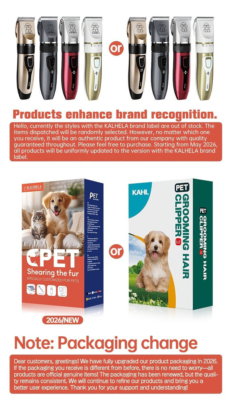 Pet Grooming Clippers Rechargeable with LED Display | Cordless Electric Dog Cat Hair Clipper, Detachable Blades 4 Guide Combs Low Noise, Professional Wireless - product image 15
