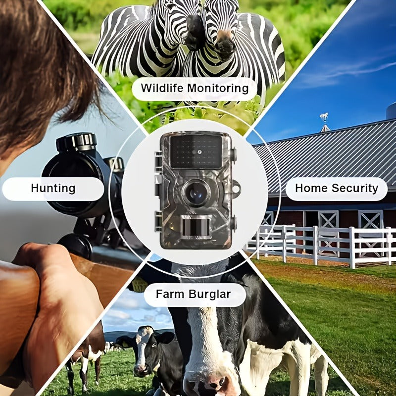Trail Camera 1080P FHD – KLZO Wildlife Cam – 0.8s Trigger, Camouflage Hunting Camera with Night Vision, 32GB SD Card Compatible - product image 11