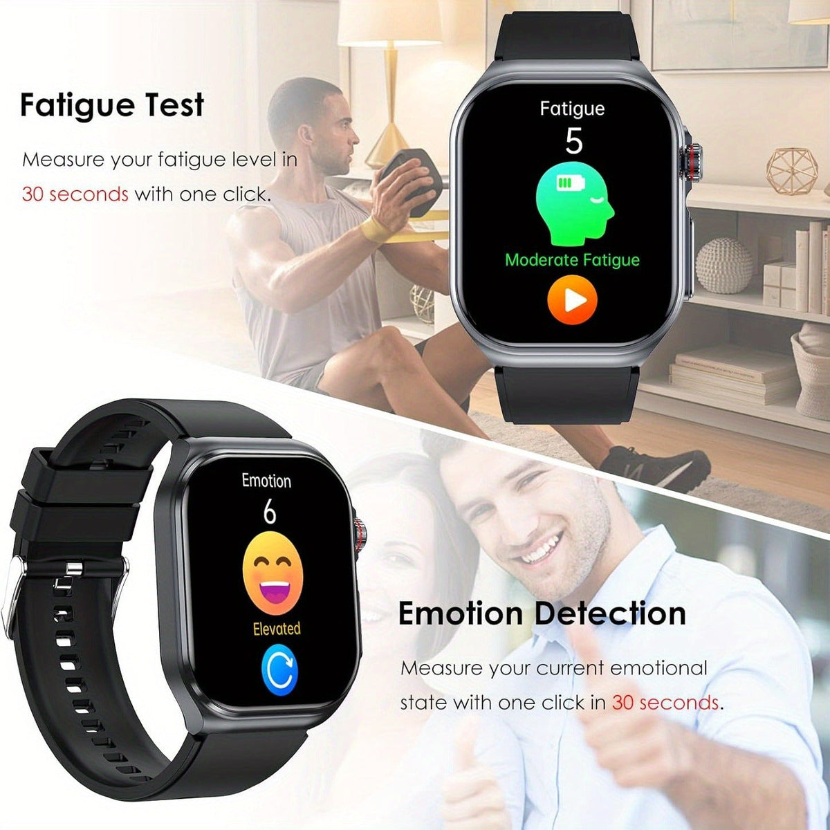 Smartwatch 2.04" Display – Bluetooth 5.3 Calling – 530mAh Battery – NFC – Multi-Sport Modes – Voice Assistant – Menstrual & Weather Forecast – SOS – Magnetic - product image 11