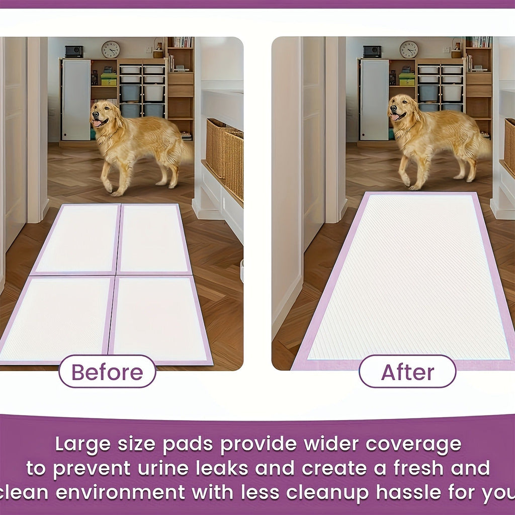 Puppy Pee Pads 100 Count – 6-Layer Super Absorbent Dog Training Pads, Leak-Proof Tear-Resistant Odor Control, 23.6"x23.6" & 34"x28" Large Size, Suitable for - product image 6
