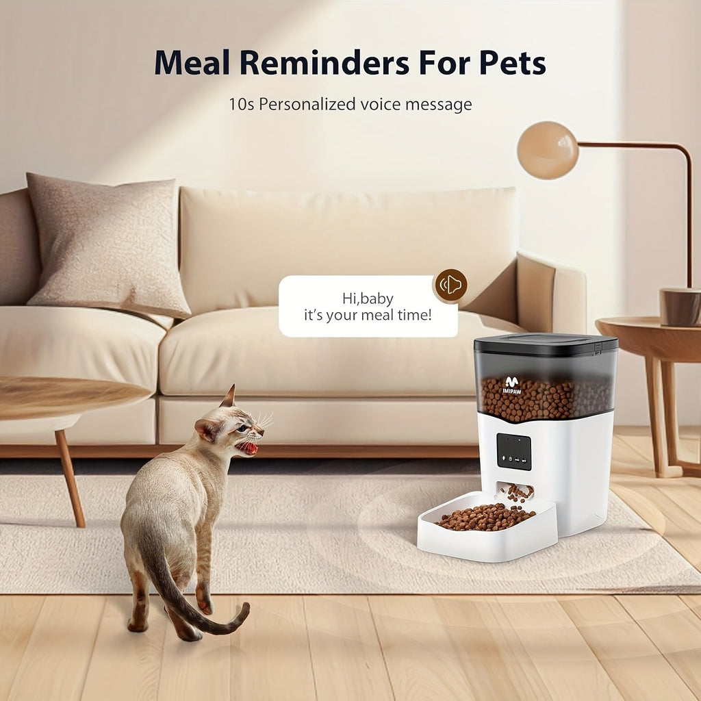 Smart WiFi Automatic Pet Feeder 101oz – App Control, Up to 10 Meals Per Day, HD Camera Option with 2.4G & 5G, Voice Assistant Compatible, USB Powered, Remote - product image 9