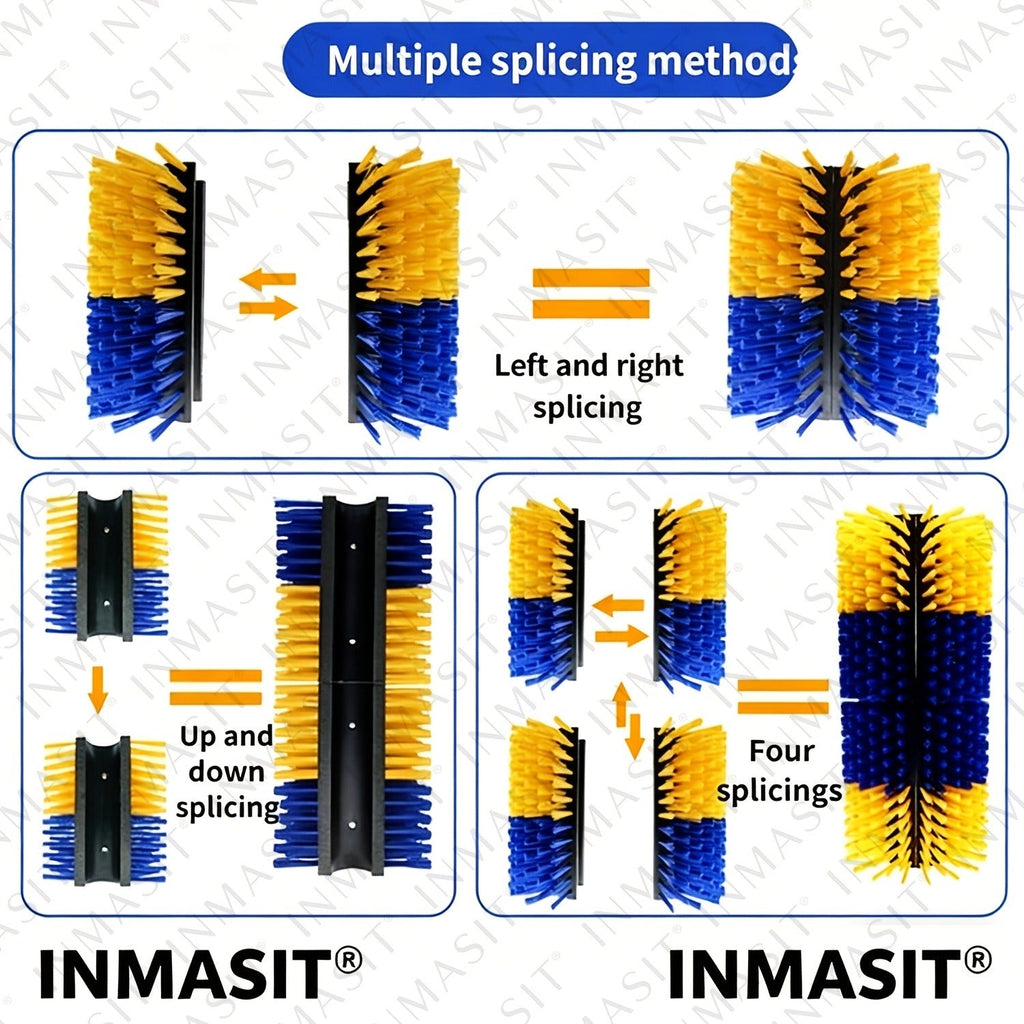 Livestock Grooming Brush Scratcher 8.7" – Easy Install with 4 Screws, Battery-Free Stress Reduction, Red/Blue & Yellow/Blue – All-in-One Massage & Itch Relief - product image 16