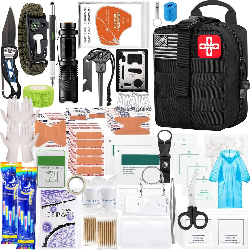 272-Piece Survival Gear Kit with Tactical Bag – Crossbody & Molle Bag Options – Emergency Survival Equipment with Fire Starter, First Aid & Outdoor Tools for - product image 12