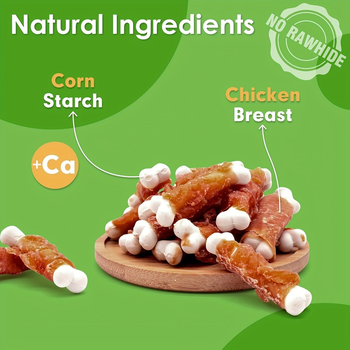 Natural Duck Calcium Bones & Dried Chicken Breast, High Protein Digestible Chewing Rewards for Small Medium Large Dogs, Healthy Training Treats 203g – Duck - product image 7