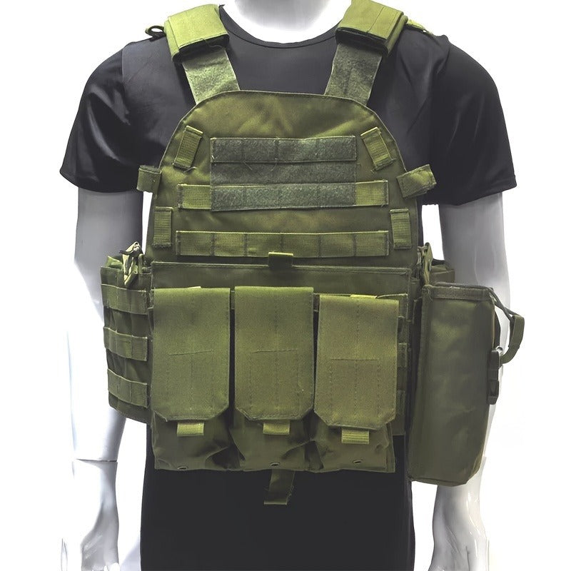 Tactical MOLLE Vest 6094 Adjustable Combat Chest Rig with Multi-Pocket System for Outdoor Hunting Training Airsoft CS Wargame Hiking Camping - product image 17