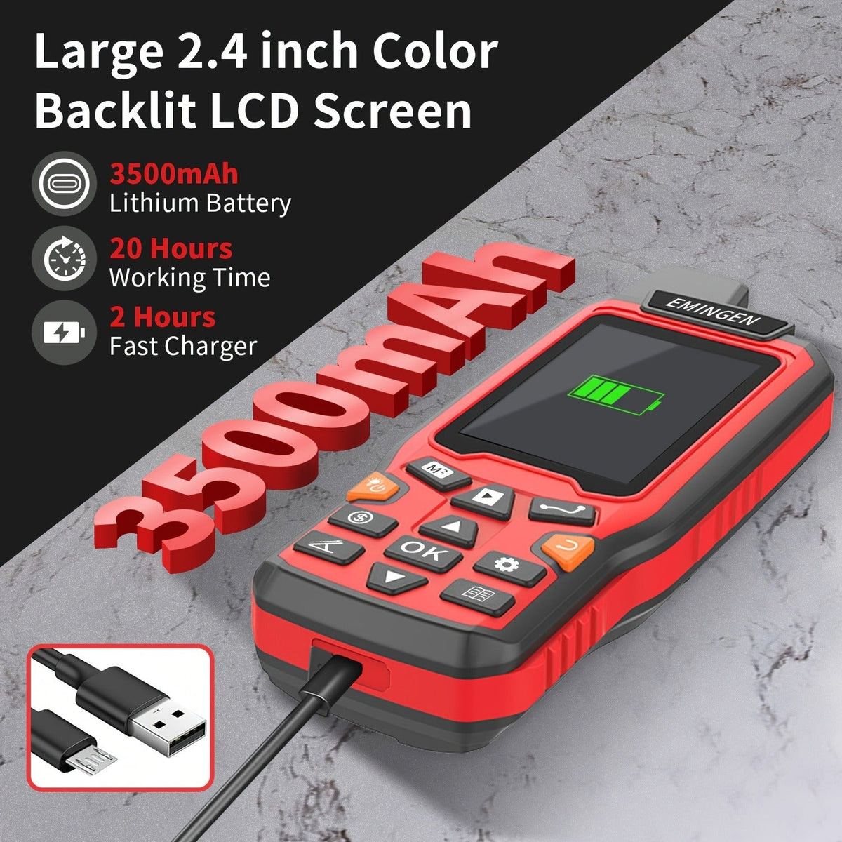 Handheld GPS Land Surveying Equipment | ZL180 | High-Precision 2.4" LCD Area Measuring Tool for Farmland, Forest, Ranch & Mining - product image 9