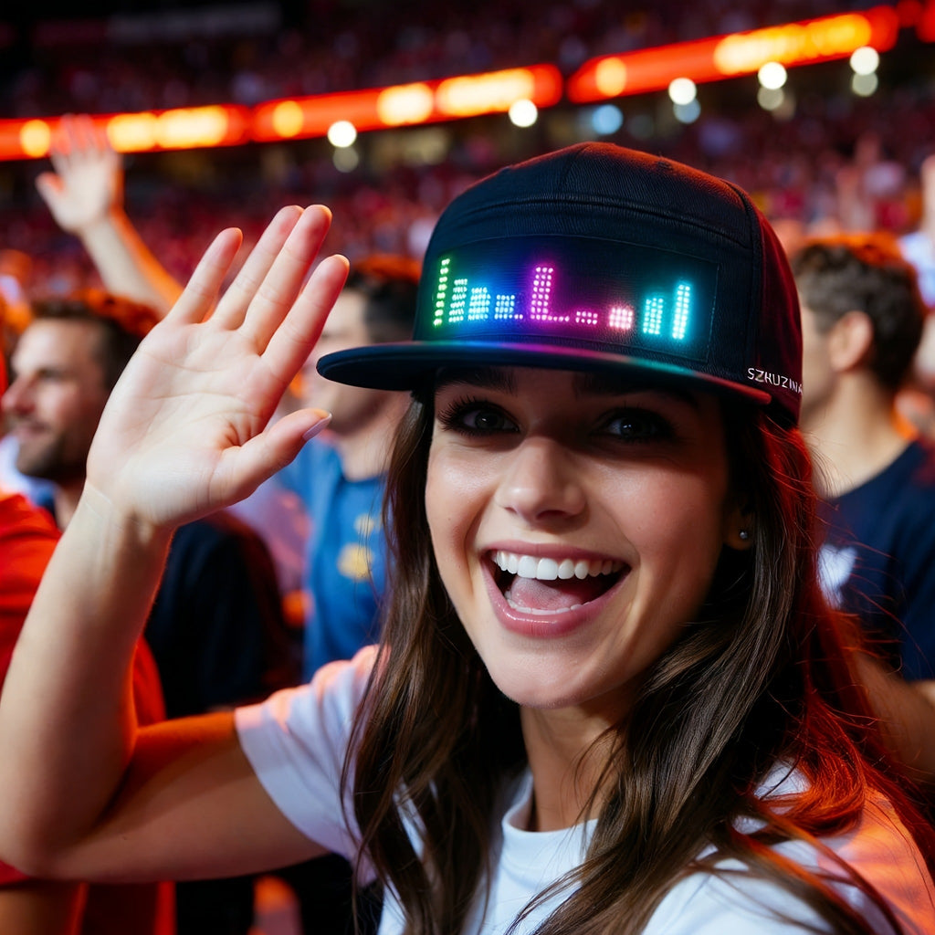 Programmable LED Hat with APP Control | Custom Text, Animation & Graffiti Display, USB Rechargeable, Adjustable Fit for Men & Women, Glowing Light-Up Cap for - product image 14