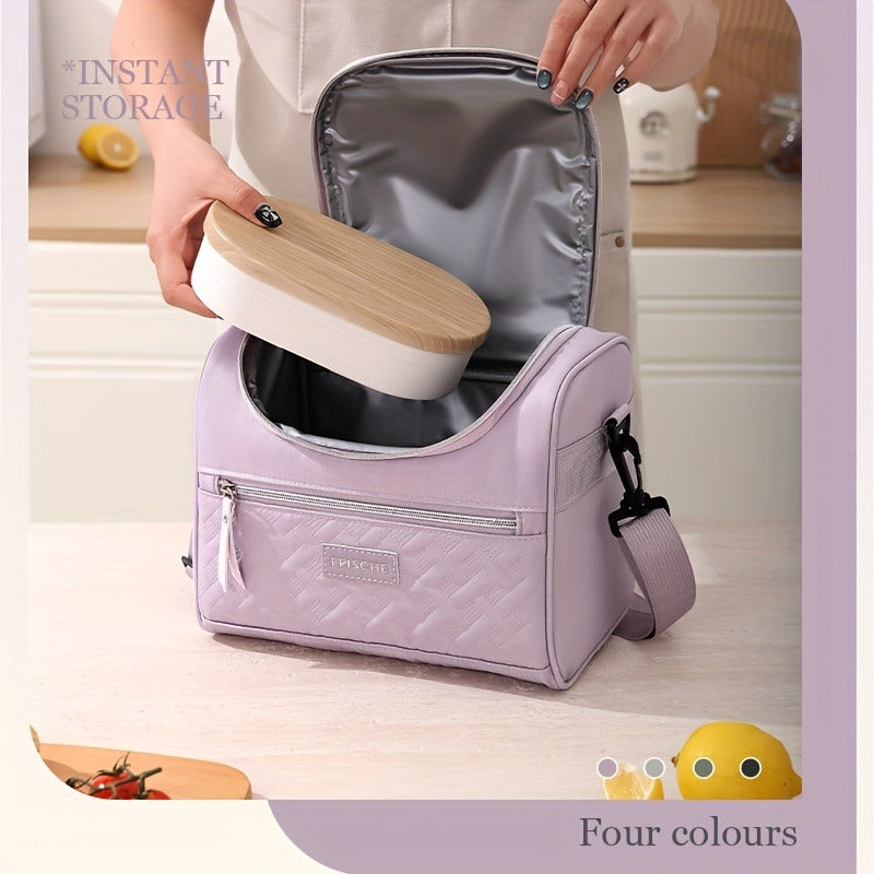 Insulated Lunch Bag Cooler Tote with Padded Shoulder Strap Leakproof Washable Polyester Meal Prep Bag for Work Picnic School Outdoor Activities Men Women for - product image 12