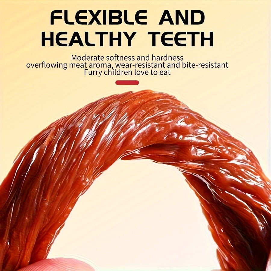 Beef Tendon Dog Chews | Natural Beef Strips Cubes & Diced Beef with Egg Yolk, High Protein Long-Lasting Dental Chews & Training Treats for Puppy Adult Dogs - product image 15