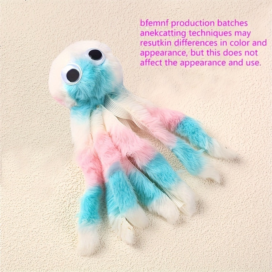 Cat Kick Toy Octopus 5-Pack – Cute Stuffed Chew & Kick Plush Toy for Indoor Cats, Teaser Wand Replacement Heads, Colorful Catnip-Style Interactive Cat Toy Set - product image 12
