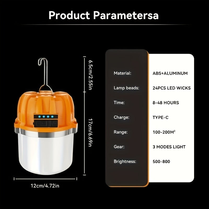 Rechargeable LED Camping Lantern with Power Bank USB Outdoor Hanging Tent Light Built-in Battery Emergency Lamp for Camping BBQ Hiking Patio Backpacking - product image 7