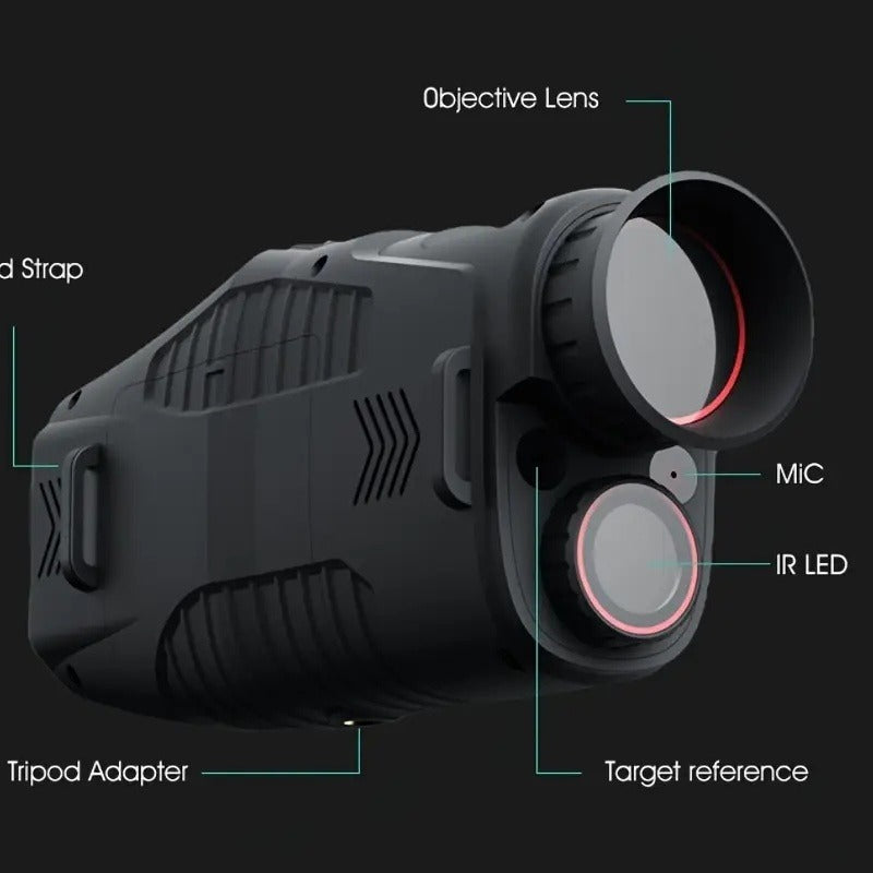 Infrared Night Vision Monocular – HD 1080P / 4K Ultra HD – USB Rechargeable Digital Night Vision Scope – 8x28mm Telescope Camera for Hunting Camping Wildlife - product image 11