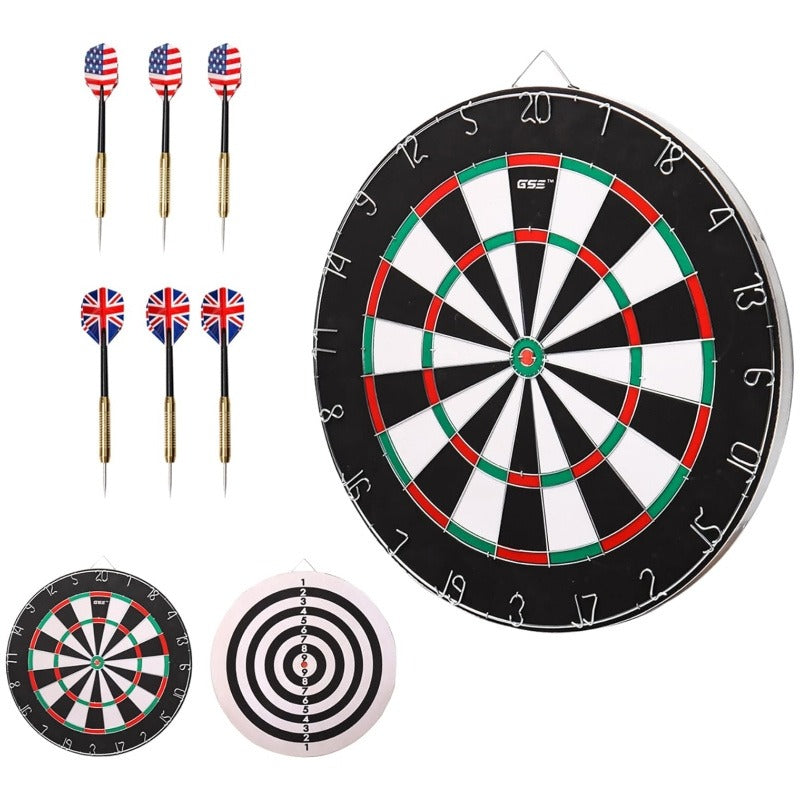 18 Inch Professional Sisal Bristle Dartboard Set – High-Density Double-Sided Board for Training Competition Game Night Christmas Gift – Regulation Size Steel - product image 10
