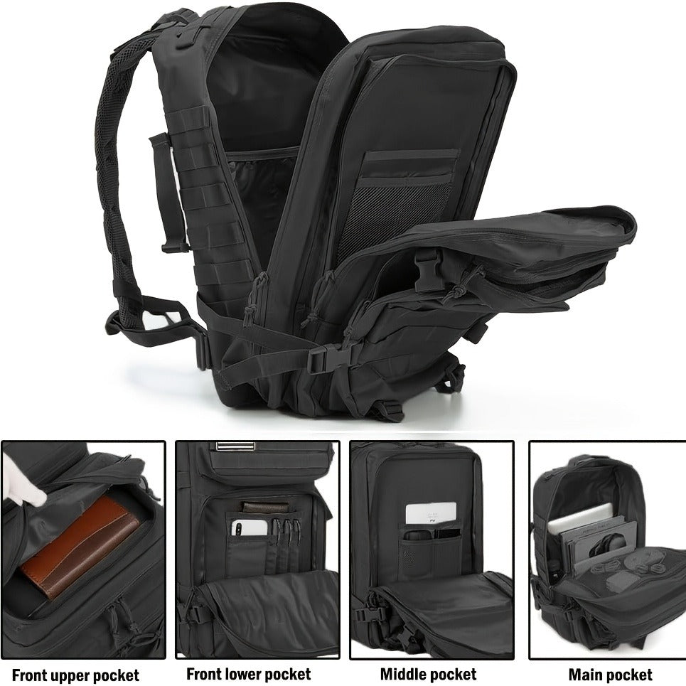 Tactical Backpack 45L | Military Rucksack for Men Women Hiking Camping Emergency 3-Day Bug Out Bag