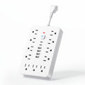 Extension Cord Power Strip with USB Ports 11 AC Outlets 4 USB-A 2 USB-C Surge Protector Overload Protection Short Cord 5FT 10FT for Home Office Study School Desk Charging Station W - product image 17