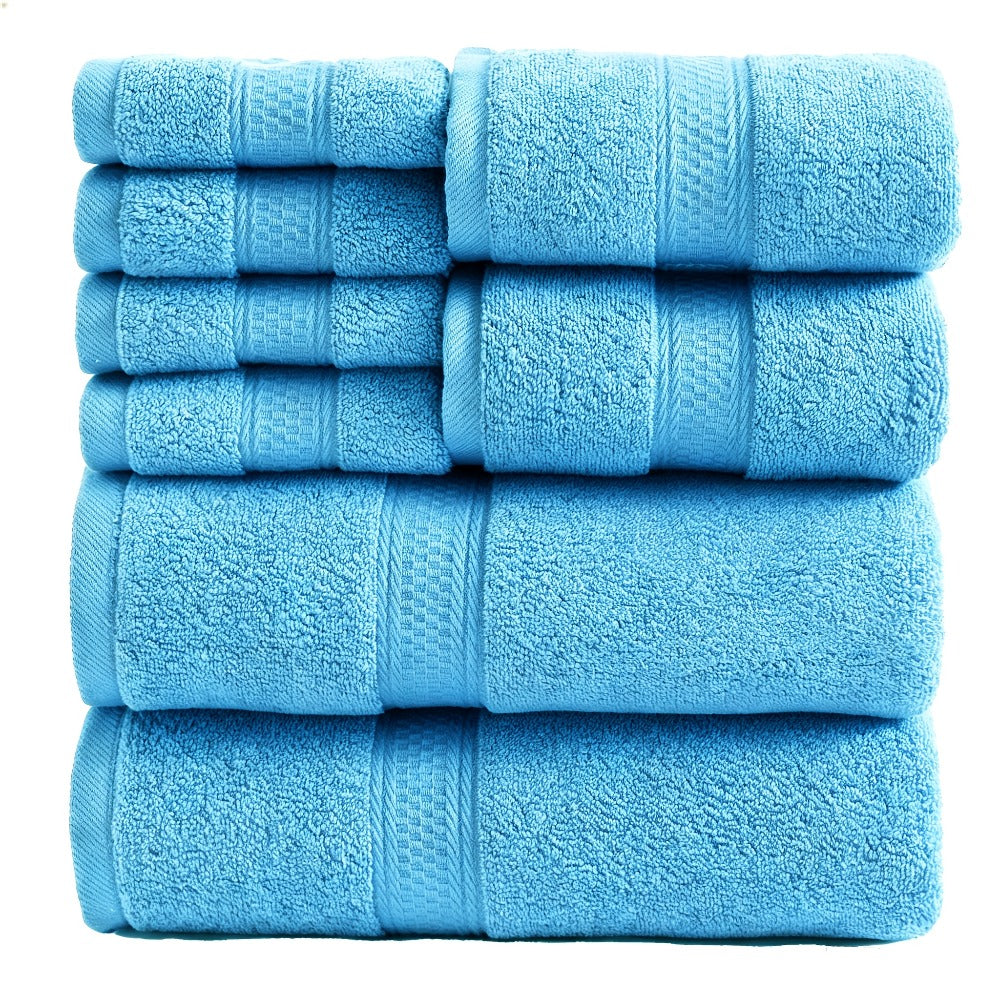Luxury Soft Towel Set 8 or 16 Piece - Thickened Quick Dry Skin Friendly High Absorbency Bath Towels Hand Towels Washcloths | 13+ Colors | Home Hotel Travel Fitness Spa Gift Set - product image 7