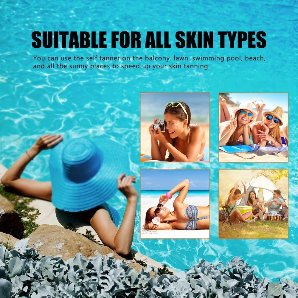 Sunless Self Tanner Lotion 200ml Fast Bronzing Streak-Free — Natural Sun-Kissed Bronze Glow for Body Legs Arms Face, Self Tanning Cream for Women Men All Skin Types Year-Round Indo - product image 9