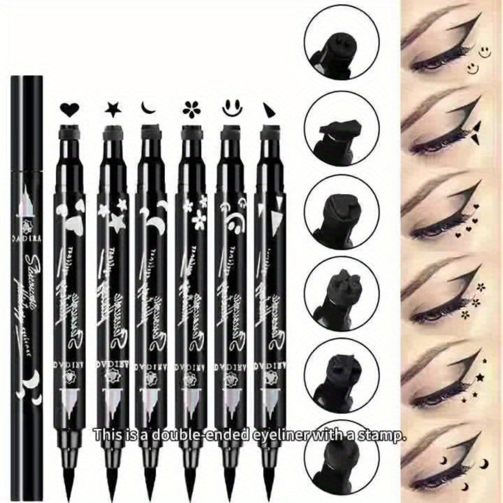 Waterproof Eyeliner Pen Set 6pcs Double-Ended Liquid Eyeliner Kit – Smudge-Proof, Oil-Proof, Long-Lasting Precision Eye Liner Pencil for Women, All-Day Wear, Cat Eye, Holiday Makeu - product image 9