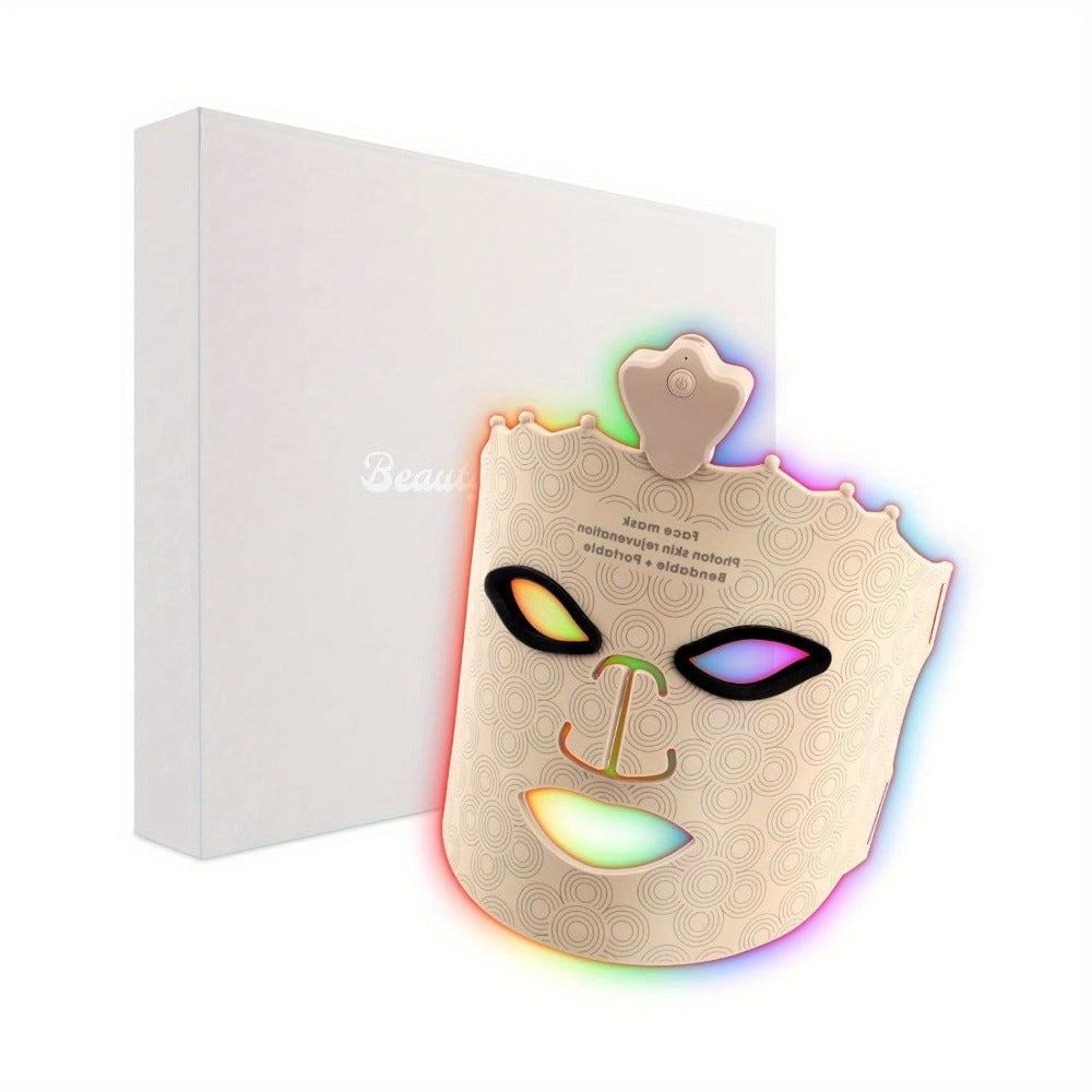 Red Light Therapy Face Mask 7 Color LED – FDA Cleared Silicone Mask for Anti-Aging, Wrinkles, Acne & Skin Whitening, Eye Protection, USB Rechargeable - product image 7