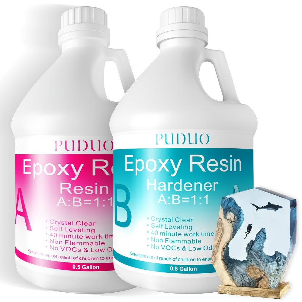 Epoxy Resin Kit Ultra Clear Bubble-Free Self-Leveling – 2-Part Casting & Coating Resin for River Tables Countertops Crafts, Yellowing-Resistant Fast Cure Formula - product image 8