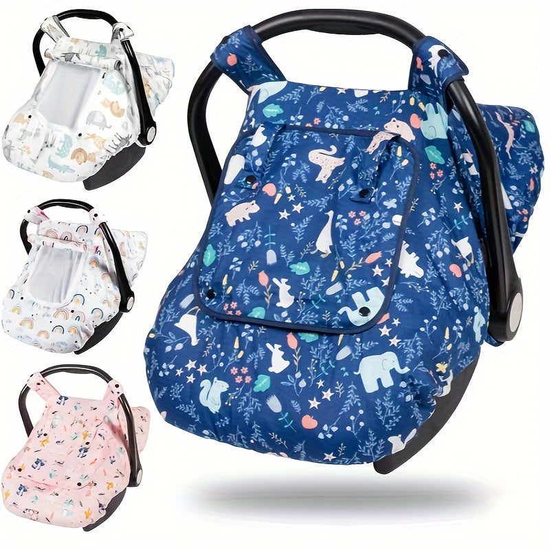 Car Seat Cover for Baby, Minky Baby Car Seat Cover, 3-In-1 Car Seat Cover, Soft and Breathable Car Seat Cover for Infant, Baby Items, Newborn Necessities - product image 7
