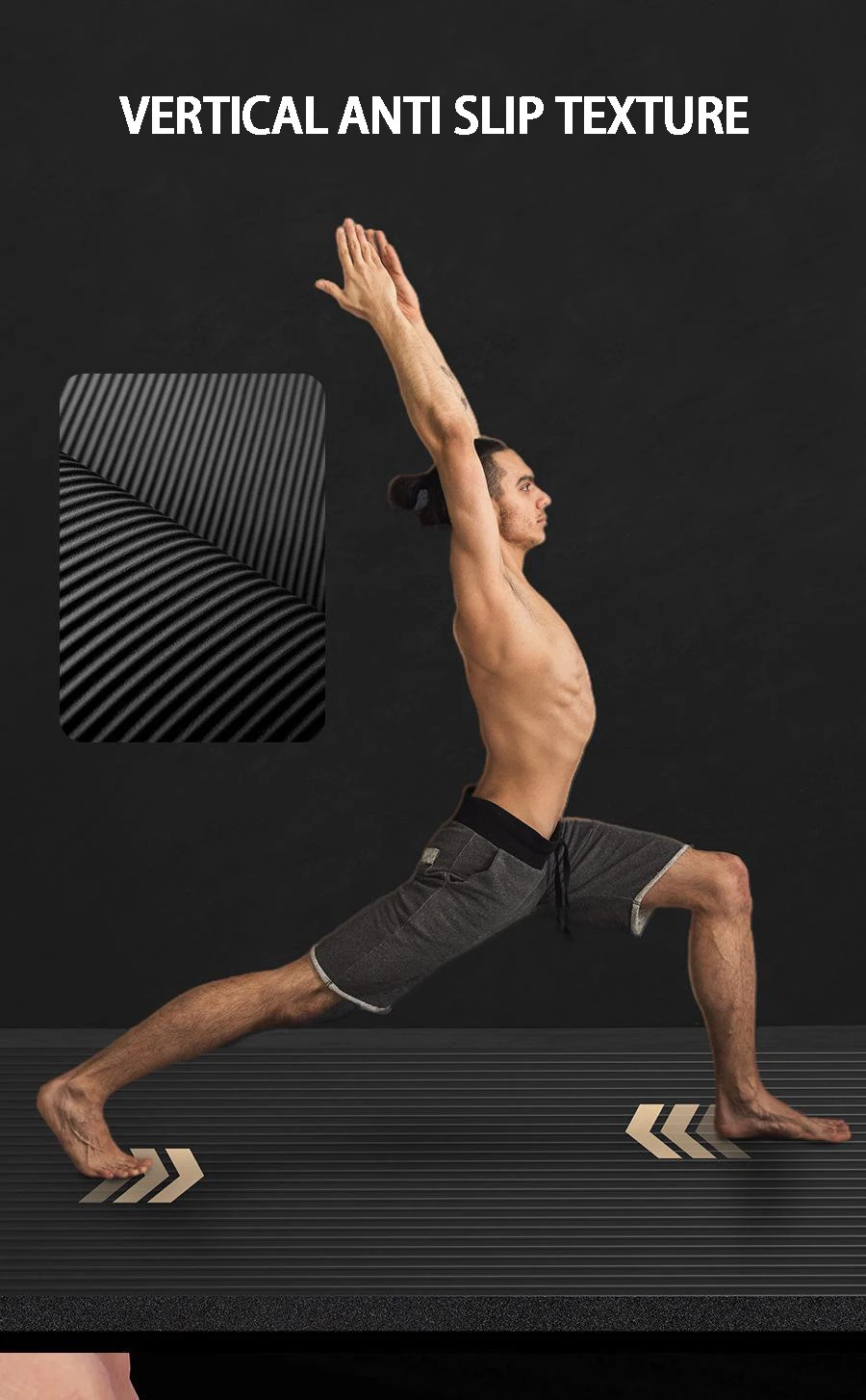 Extra Long 79 x 35 Inch Non-Slip Exercise Mat for Men, High-Density Cushioning for Pilates, Fitness, Stretching & Home Gym Workouts – Extra Thick Yoga Mat 20mm - product image 17
