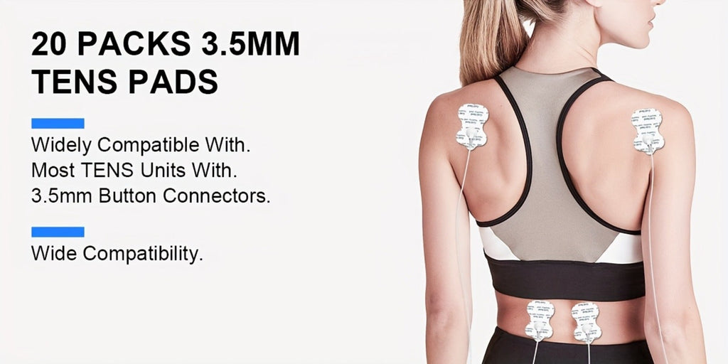 TENS EMS Electrode Pads 35mm Snap Reusable Replacement Pads Highly Conductive Latex Free Non-Irritating Gel for TENS EMS Muscle Stimulator Units 10 20 40 80 Pcs Options - product image 18