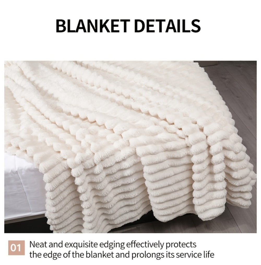 500gsm Heavy Plush Blanket – Ultra Thick Soft Warm Fluffy Blanket for Bed, Sofa & Travel, Baby to Double Size, 5 Colors - product image 37