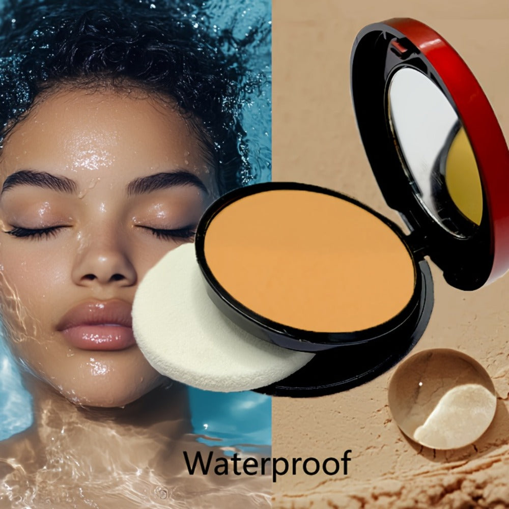 Pressed Powder Foundation Contour Matte Ful1l Coverage Oil Control Waterproof | 6 Shades Light to Dark | Blending Puff Included | 1-Pack & 2-Pack Duo Set Available - product image 18