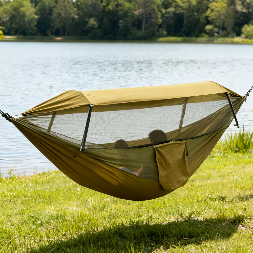 Camping Hammock with Mosquito Net | 265lbs Cap. | 210T Nylon