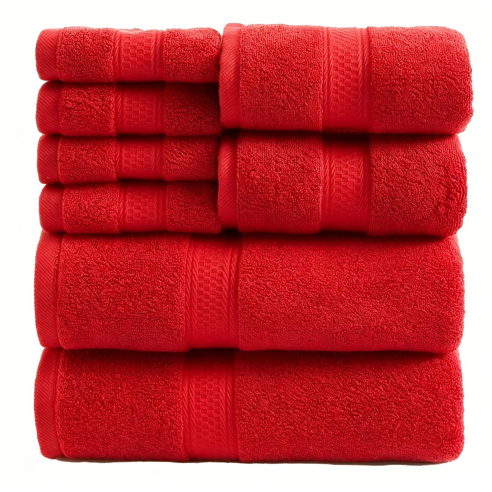 Luxury Soft Towel Set 8 or 16 Piece - Thickened Quick Dry Skin Friendly High Absorbency Bath Towels Hand Towels Washcloths | 13+ Colors | Home Hotel Travel Fitness Spa Gift Set - product image 9