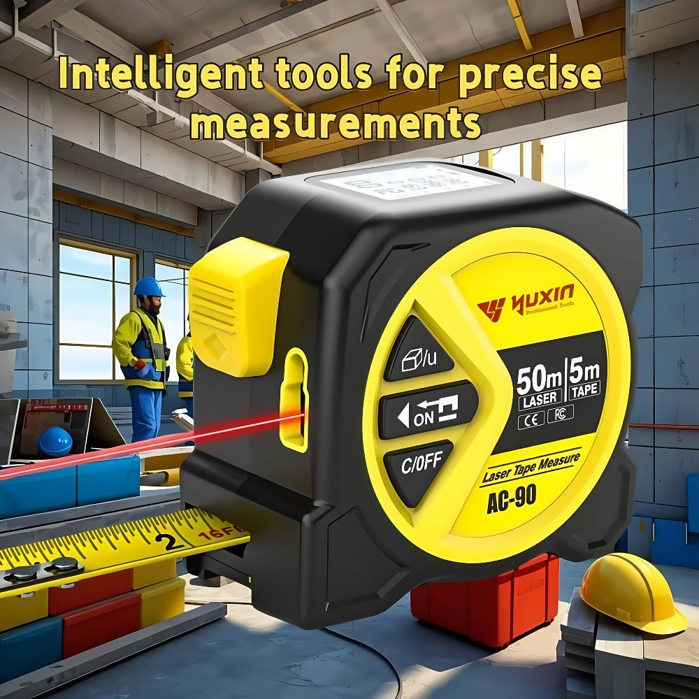 Laser Tape Measure 3-in-1 Digital Distance Meter 50M 165ft High Precision Infrared Rangefinder Smart HD Display USB Charging M In Ft Unit Switching Portable Measuring Tool - product image 14