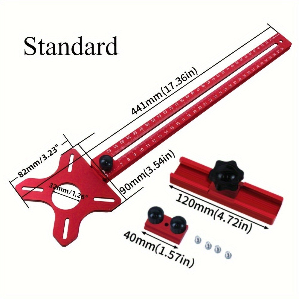 Circle Cutting Jig 3-in-1 Woodworking Router Fixture Expandable 3.54 to 24 Inch Diameter Adjustable Slotting Positioning Tool for Precision Circular Hole Milling DIY Professional - product image 14