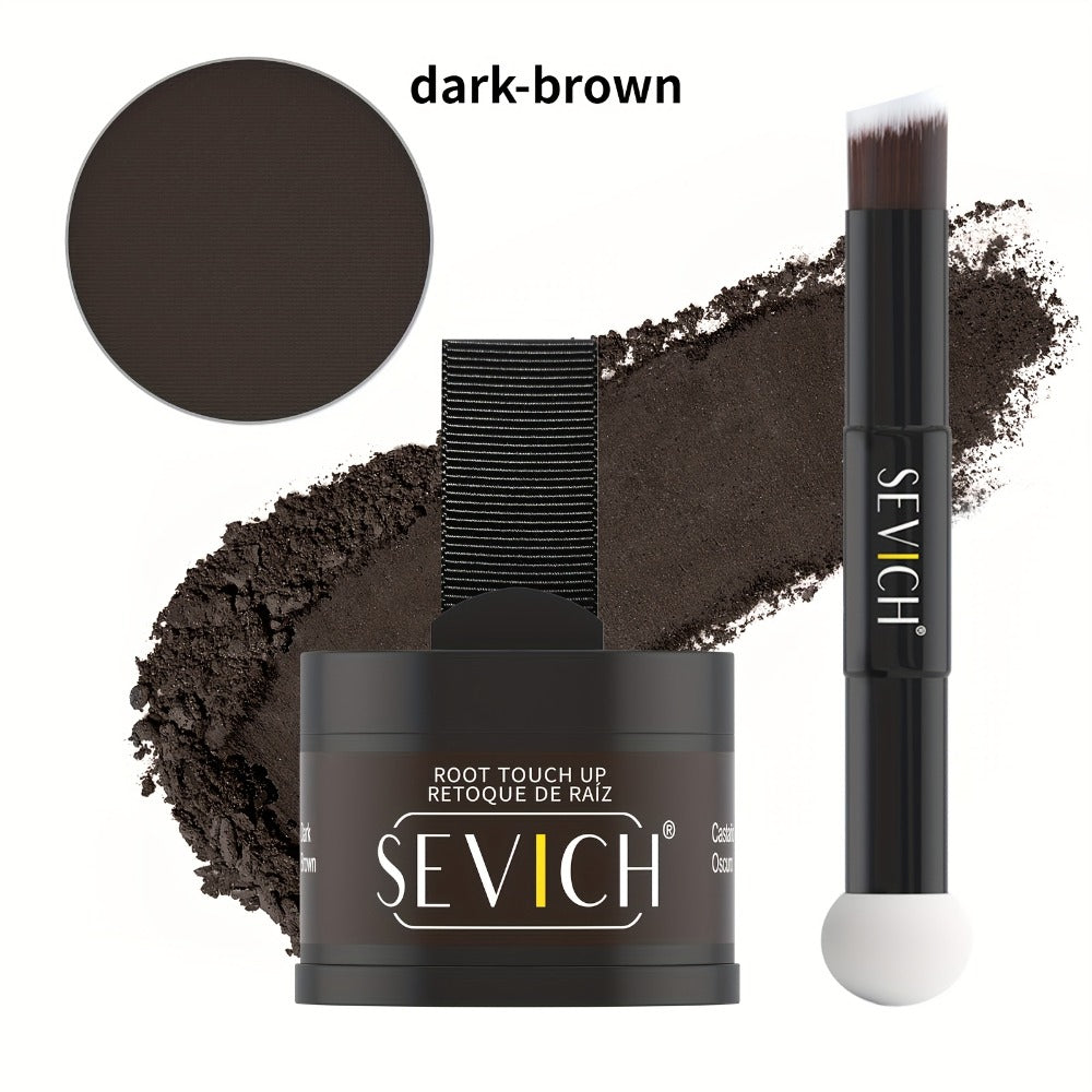 Hairline Powder Root Touch-Up Kit with Refill & Brush – Waterproof Instant Grey Hair Concealer Fills Sparse Hairline Bald Spots Eyebrow Powder for Women Men 4g+4g - product image 5
