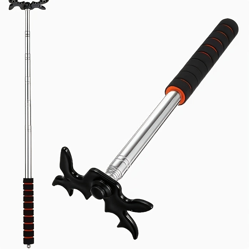 Pool Cue Bridge Head Stick Extender Retractable Billiard Cue Rest Telescopic Bridge Stick with Deer Head Plastic Bridge Head Stainless Steel Shaft for - product image 2