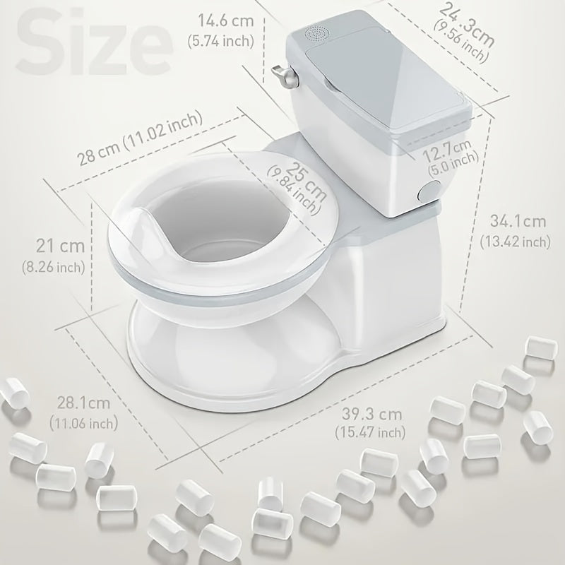 Real Feel Diaper Seat with Wipe Storage, Transition Seat and Disposable Liner - Realistic Toilet - Easy to Clean and Assemble (Gray), 4Th of July, and Closeout - product image 2